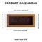 Warm Honey Brown Wood Shadow Box Frame with Acrylic Front - Brown Suede Backing, 30 Sizes